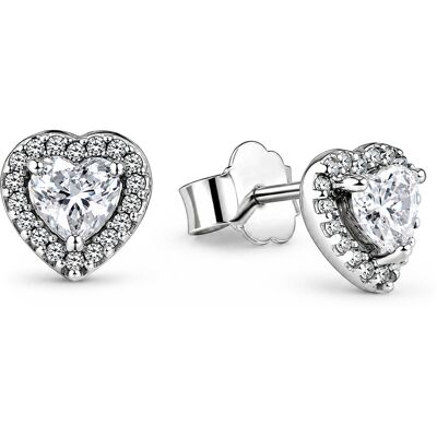 Pandora Romantické srdiečkové náušnice Timeless 298427C01 Pandora Romantické srdiečkové náušnice Timeless 298427C01