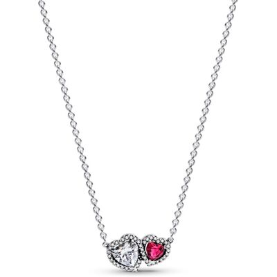 Pandora Skvele padnúci strieborný náhrdelník Trblietavé srdce Timeless 393632C01-45 Pandora Skvele padnúci strieborný náhrdelník Trblietavé srdce Timeless 393632C01-45