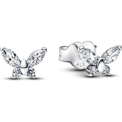Pandora Strieborné kôstky Motýlik so zirkónmi Timeless 294263C01 Pandora Strieborné kôstky Motýlik so zirkónmi Timeless 294263C01