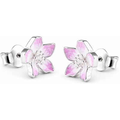 Pandora Strieborné kôstky Čerešňové kvety Timeless 294370C01 Pandora Strieborné kôstky Čerešňové kvety Timeless 294370C01