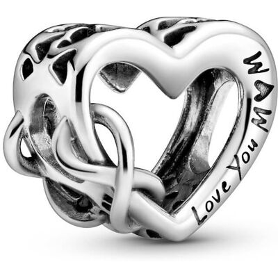 Pandora Strieborná korálka Love You Mum Moments 798825C00 Pandora Strieborná korálka Love You Mum Moments 798825C00