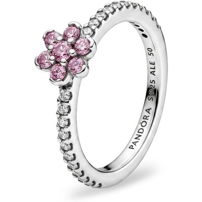 Pandora Strieborný prsteň Ružový kvet Timeless 194499C02 56 mm Pandora Strieborný prsteň Ružový kvet Timeless 194499C02 56 mm