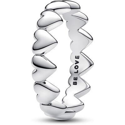 Pandora Strieborný srdiečkový prsteň 193427C00 52 mm Pandora Strieborný srdiečkový prsteň 193427C00 52 mm