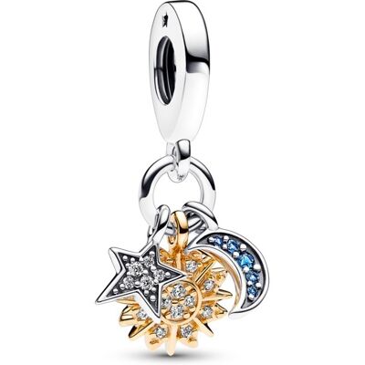 Pandora Trojitý visiaci prívesok Mesiac, slnko a hviezda Moments 762676C01 Pandora Trojitý visiaci prívesok Mesiac, slnko a hviezda Moments 762676C01
