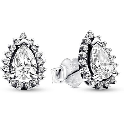 Pandora Trblietavé strieborné náušnice Kvapky Timeless 292834C01 Pandora Trblietavé strieborné náušnice Kvapky Timeless 292834C01