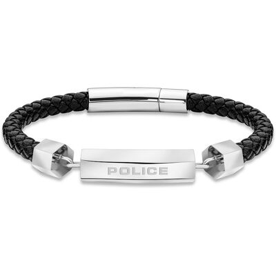 Police Štýlový kožený náramok Hardware PEAGB2119634 Police Štýlový kožený náramok Hardware PEAGB2119634