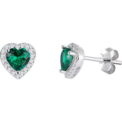 Preciosa Pôvabné strieborné náušnice Srdiečka so zirkónmi Velvet Heart 5371 66 Preciosa Pôvabné strieborné náušnice Srdiečka so zirkónmi Velvet Heart 5371 66