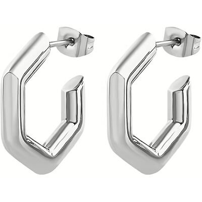 BREIL Módne oceľové náušnice Hexagonia TJ3510 BREIL Módne oceľové náušnice Hexagonia TJ3510