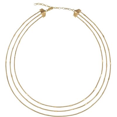 BREIL Pôvabný pozlátený náhrdelník Sinuous TJ3095 BREIL Pôvabný pozlátený náhrdelník Sinuous TJ3095