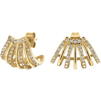 Rosefield Oslnivé pozlátené náušnice s kryštálmi Swarovski JECCG-J1029 Rosefield Oslnivé pozlátené náušnice s kryštálmi Swarovski JECCG-J1029