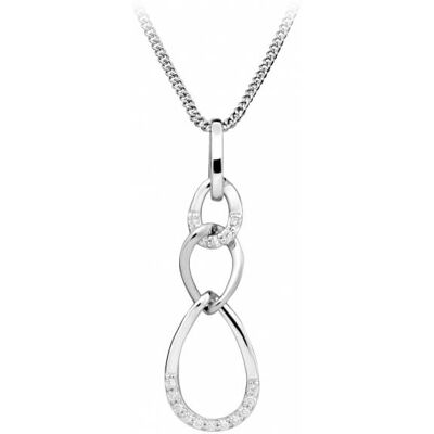 Silver Cat Elegantný náhrdelník so zirkónmi SC437 Silver Cat Elegantný náhrdelník so zirkónmi SC437