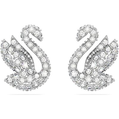 Swarovski Kôstkové náušnice Labuť Iconic Swan 5647873 Swarovski Kôstkové náušnice Labuť Iconic Swan 5647873
