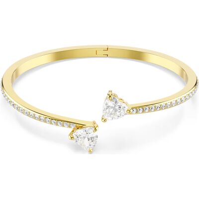 Swarovski Pozlátený pevný náramok Srdiečka Mesmera 5733511 15,1 cm Swarovski Pozlátený pevný náramok Srdiečka Mesmera 5733511 15,1 cm