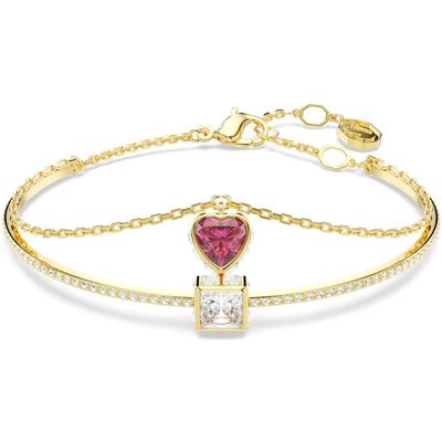 Swarovski Romantický dvojitý pozlátený náramok Chroma 5683835 Swarovski Romantický dvojitý pozlátený náramok Chroma 5683835