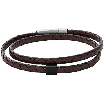 Skagen Dvojitý kožený náramok pre mužov Hulsten SKJM0185998 Skagen Dvojitý kožený náramok pre mužov Hulsten SKJM0185998