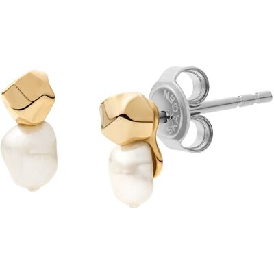 Skagen Pôvabné náušnice kôstky s pravou perlou Agnethe SKJ1881710 Skagen Pôvabné náušnice kôstky s pravou perlou Agnethe SKJ1881710
