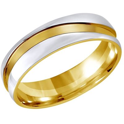 Silvego Snubný oceľový prsteň pre mužov a ženy Mariage RRC2050-M 51 mm Silvego Snubný oceľový prsteň pre mužov a ženy Mariage RRC2050-M 51 mm