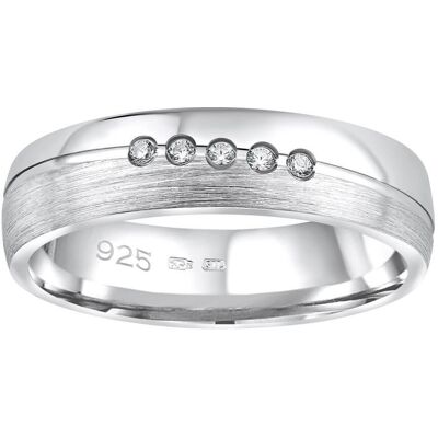 Silvego Snubný strieborný prsteň Presley pre ženy QRZLP012W 59 mm Silvego Snubný strieborný prsteň Presley pre ženy QRZLP012W 59 mm