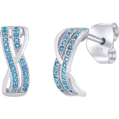 Silvego Strieborné náušnice AMABEL s modrými Brilliance Zirconia JJJE0461LB Silvego Strieborné náušnice AMABEL s modrými Brilliance Zirconia JJJE0461LB