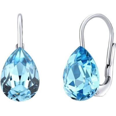 Silvego Strieborné náušnice s modrými Swarovski ® Crystals SILVEGOVSW080E Silvego Strieborné náušnice s modrými Swarovski ® Crystals SILVEGOVSW080E