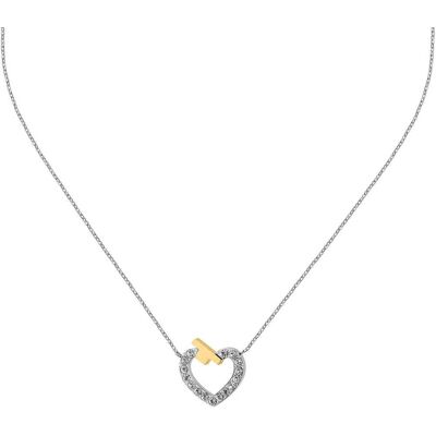 Trussardi Oceľový náhrdelník so zirkónmi T-Logo TJAXC44 (retiazka, prívesok) Trussardi Oceľový náhrdelník so zirkónmi T-Logo TJAXC44 (retiazka, prívesok)
