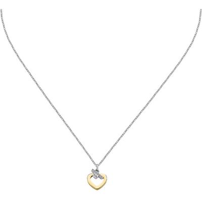 Trussardi Oceľový náhrdelník so zirkónmi T-Logo TJAXC45 (retiazka, prívesok) Trussardi Oceľový náhrdelník so zirkónmi T-Logo TJAXC45 (retiazka, prívesok)