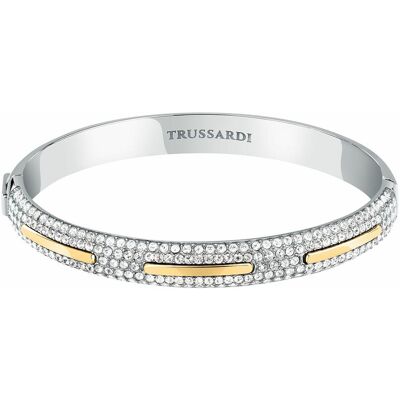 Trussardi Pevný bicolor náramok s čírymi kryštálmi Concept TJAYY04 Trussardi Pevný bicolor náramok s čírymi kryštálmi Concept TJAYY04