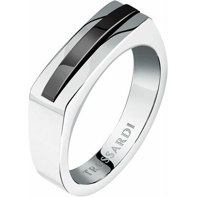 Trussardi Štýlový oceľový bicolor prsteň pre mužov T-Steel TJAXV430 67 mm Trussardi Štýlový oceľový bicolor prsteň pre mužov T-Steel TJAXV430 67 mm