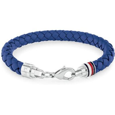 Tommy Hilfiger Elegantný pánsky náramok z modrej kože Tyson 2790548 Tommy Hilfiger Elegantný pánsky náramok z modrej kože Tyson 2790548