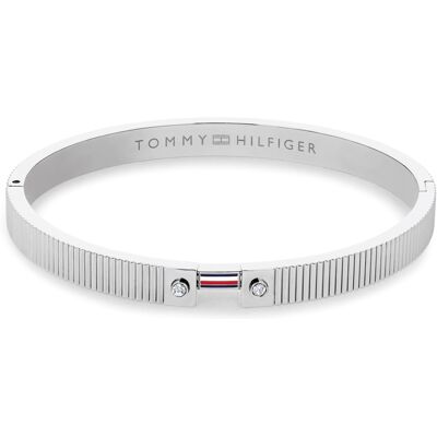 Tommy Hilfiger Fashion pevný náramok s kryštálmi Stripes 2781047 Tommy Hilfiger Fashion pevný náramok s kryštálmi Stripes 2781047