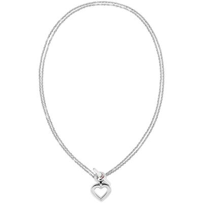 Tommy Hilfiger Luxusný dvojitý náhrdelník so srdcovým príveskom Toggle Heart 2780967 Tommy Hilfiger Luxusný dvojitý náhrdelník so srdcovým príveskom Toggle Heart 2780967