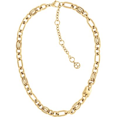 Tommy Hilfiger Masívny náhrdelník z pozlátenej ocele Contrast Link Chain 2780784 Tommy Hilfiger Masívny náhrdelník z pozlátenej ocele Contrast Link Chain 2780784