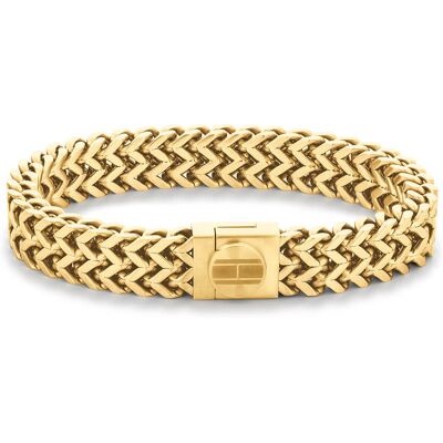 Tommy Hilfiger Masívny pozlátený náramok z ocele TJ2790246 Tommy Hilfiger Masívny pozlátený náramok z ocele TJ2790246