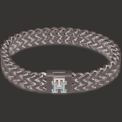 Tommy Hilfiger Moderný dvojitý náramok pre mužov z ocele Monogram 2790462 Tommy Hilfiger Moderný dvojitý náramok pre mužov z ocele Monogram 2790462