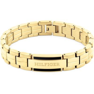 Tommy Hilfiger Nadčasový pánsky náramok z pozlátenej ocele Parker 2790601 Tommy Hilfiger Nadčasový pánsky náramok z pozlátenej ocele Parker 2790601