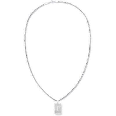 Tommy Hilfiger Oceľový náhrdelník s príveskom v tvare psej známky 2790316 Tommy Hilfiger Oceľový náhrdelník s príveskom v tvare psej známky 2790316