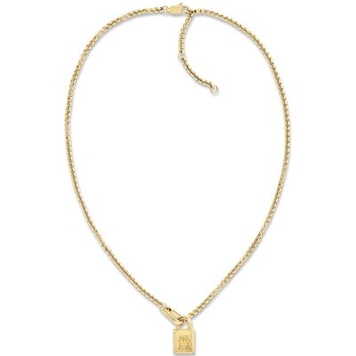 Tommy Hilfiger Pozlátený dámsky náhrdelník z ocele American Icon 2780941 Tommy Hilfiger Pozlátený dámsky náhrdelník z ocele American Icon 2780941