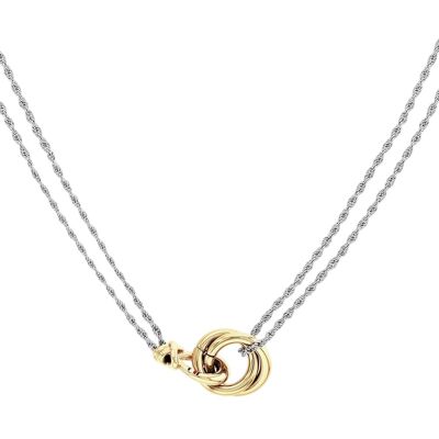 Tommy Hilfiger Bicolor luxusný náhrdelník pre ženy Nautical Knot 2780989 Tommy Hilfiger Bicolor luxusný náhrdelník pre ženy Nautical Knot 2780989