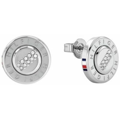 Tommy Hilfiger Oceľové náušnice kôstky s kryštálmi 2780612 Tommy Hilfiger Oceľové náušnice kôstky s kryštálmi 2780612