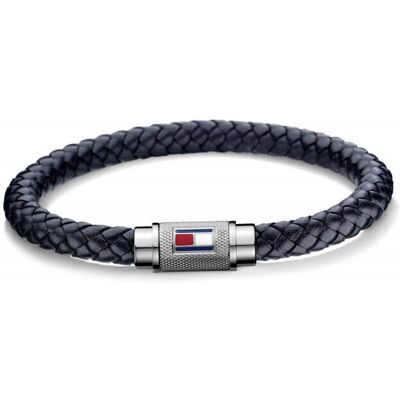 Tommy Hilfiger Trendy tmavo modrý kožený náramok TH2701000 19 cm Tommy Hilfiger Trendy tmavo modrý kožený náramok TH2701000 19 cm