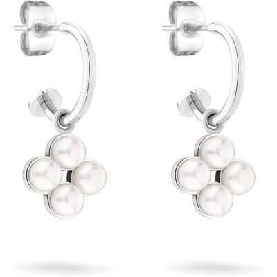 Tamaris Decentné okrúhle náušnice 2v1 Flower Pearl TJ-0520-E-23 Tamaris Decentné okrúhle náušnice 2v1 Flower Pearl TJ-0520-E-23