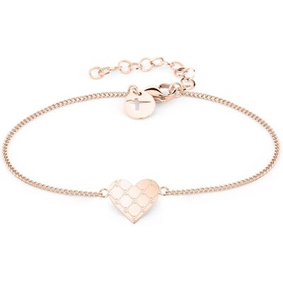 Tamaris Slušivý bronzový náramok Logomania Heart TJ-0530-B-20 Tamaris Slušivý bronzový náramok Logomania Heart TJ-0530-B-20