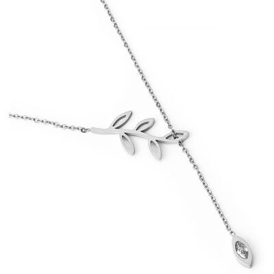 Vuch Elegantný oceľový náhrdelník Fallness Silver Vuch Elegantný oceľový náhrdelník Fallness Silver