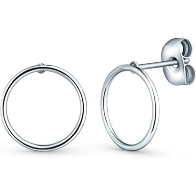 Vuch Minimalistické oceľové náušnice Krúžok Qupia Silver Vuch Minimalistické oceľové náušnice Krúžok Qupia Silver