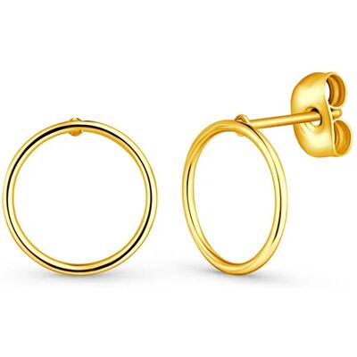 Vuch Minimalistické pozlátené náušnice Krúžok Qupia Gold Vuch Minimalistické pozlátené náušnice Krúžok Qupia Gold