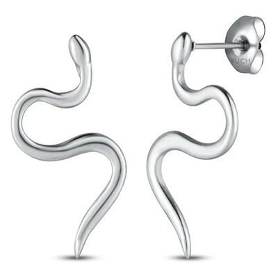 Vuch Moderné oceľové náušnice Had Vireya Silver Vuch Moderné oceľové náušnice Had Vireya Silver