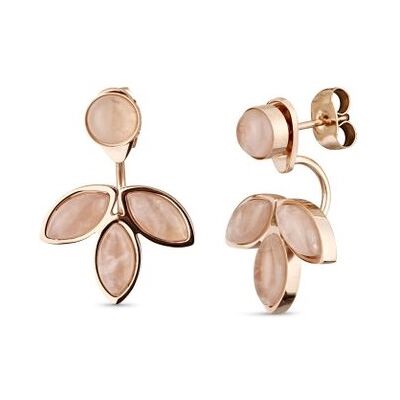 Vuch Moderné pozlátené náušnice s ruženínom 2v1 NÁUŠNICE ROSE LILIES Vuch Moderné pozlátené náušnice s ruženínom 2v1 NÁUŠNICE ROSE LILIES