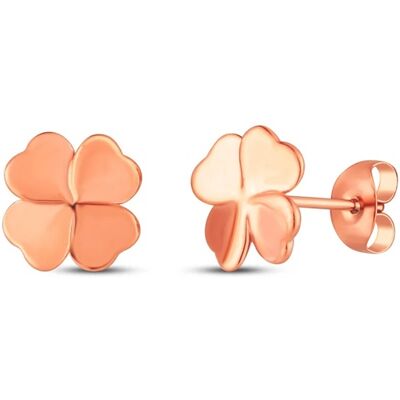 Vuch Nežné pozlátené náušnice Štvorlístok Fouria Rose Gold Vuch Nežné pozlátené náušnice Štvorlístok Fouria Rose Gold