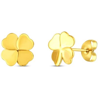 Vuch Nežné pozlátené náušnice Štvorlístok Fouria Gold Vuch Nežné pozlátené náušnice Štvorlístok Fouria Gold