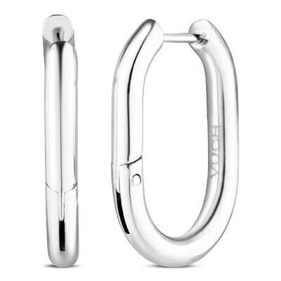 Vuch Oceľové oválne náušnice Alira Silver Vuch Oceľové oválne náušnice Alira Silver
